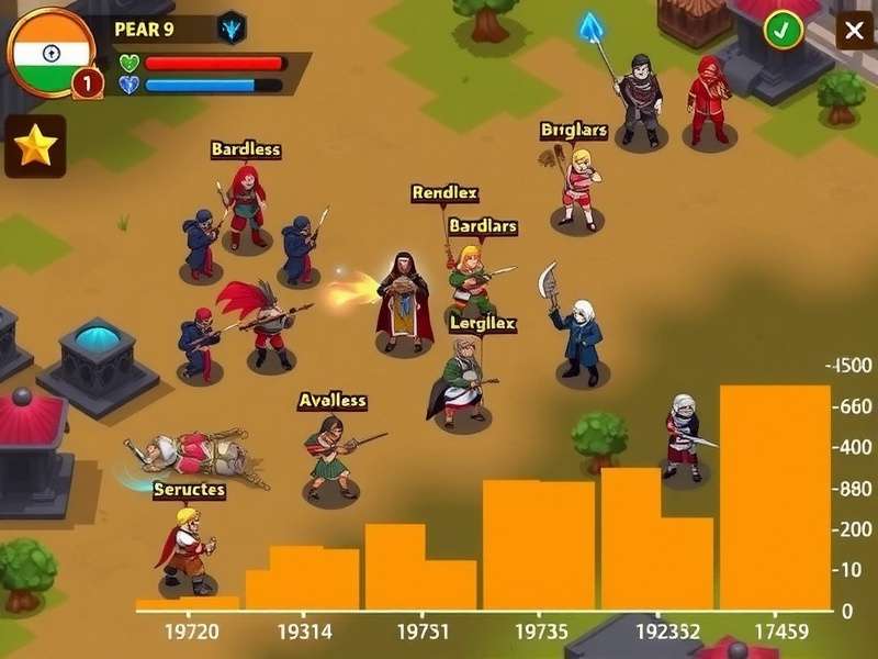 Chart showing Dibrugarh Warlords download statistics growth in India over time