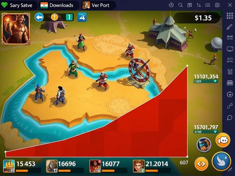 Dibrugarh Warlords gameplay screenshot showing strategic map and character interface